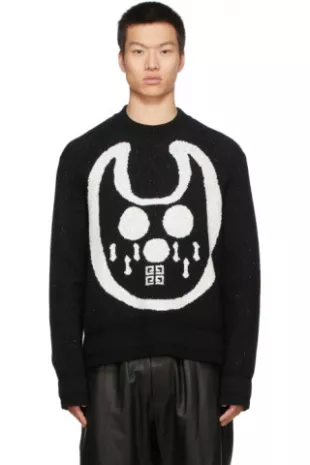 Black Chito Edition Hockey Mask Crewneck Sweater worn by Cane
