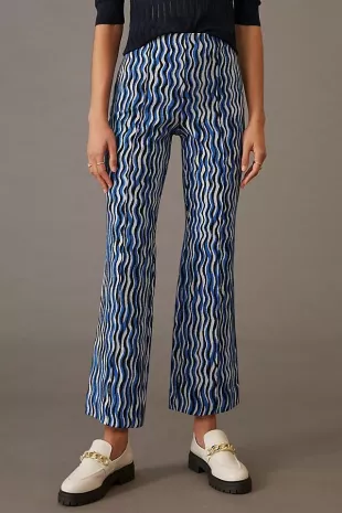 The Margot Kick-Flare Cropped Pants by Maeve