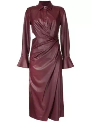 Mara Faux Leather Dress