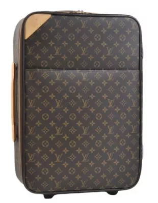 Louis Vuitton Black/Brown Leather and Monogram Canvas Matchmaker