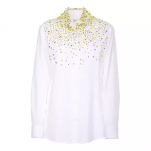 Dries van Noten - Pearl-Embellished Button-Up Shirt