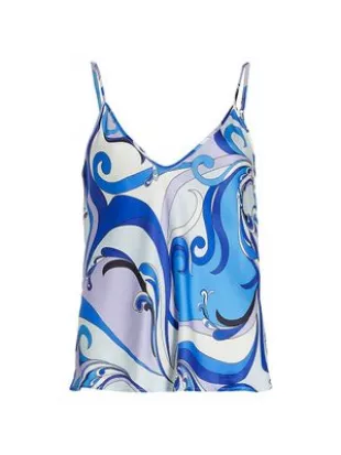 L'agence - Women's Lexi Printed Camisole - Blue Lavender