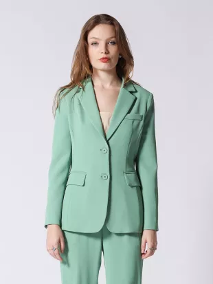 Casual Blazer Mint Green Blazer Outfit Áo Blazer Màu Xanh Mint