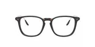 Men's RL6196P Square Prescription Eyeglass Frames, Dark Havana/Demo Lens, 51 mm