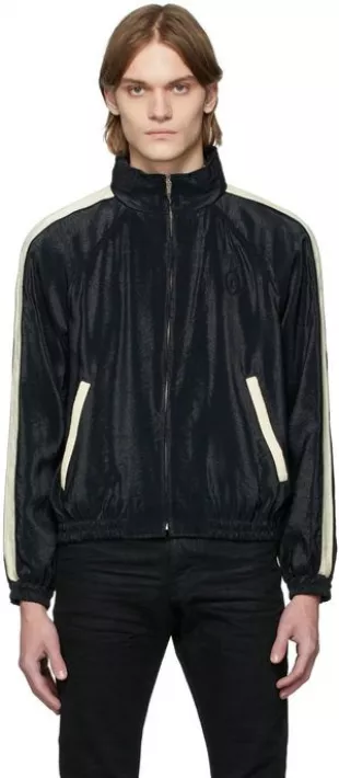 The Idol 2023 Weeknd Jacket  Black Monogram Zipped Jacket
