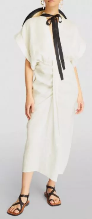 Linen Audelia Midi Dress