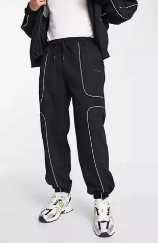 Collusion - Noughties Fit Trackies in Black