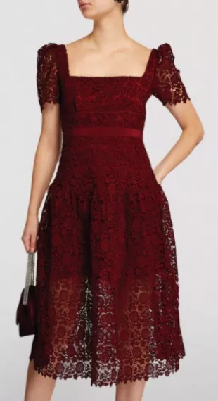 Self Portrait Guipure Lace Midi Dress worn by Tully Hart (Katherine Heigl)  as seen in Firefly Lane (S02E13) | Spotern