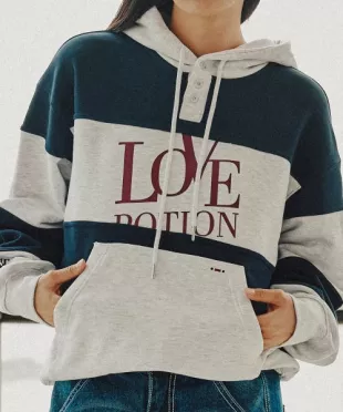 Love Potion Hoodie Light Gray