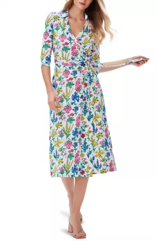 Diane von Furstenberg - Abigail Floral Silk Wrap Dress