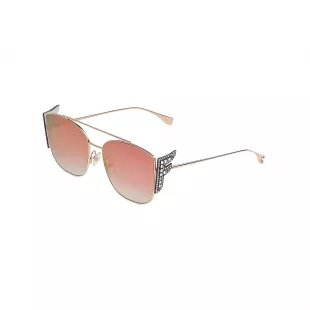 Square Embellished F Sunglasses