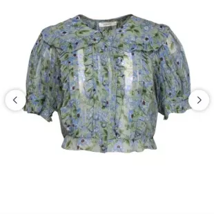 Selma Silk Top Green
