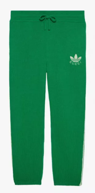 Gucci - x Adidas Green Knit Joggers