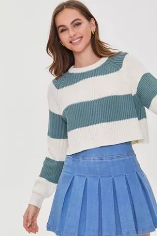 Striped Raglan Sweater