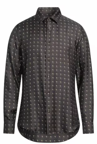 Dark Brown Checkered Shirt