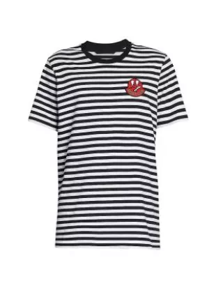 Moncler - Striped Cartoon Logo T Shirt