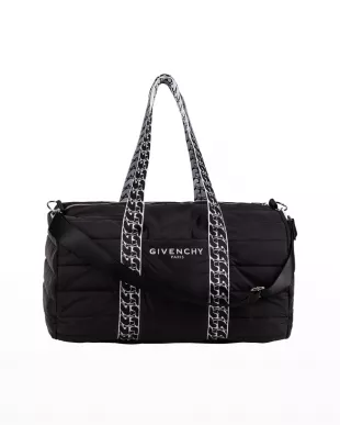 Quilted Nylon Duffle Diaper Bag
