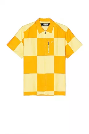Jacquemus - Orange Large Checkered Shirt