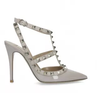 Leather Rockstud Pumps 100