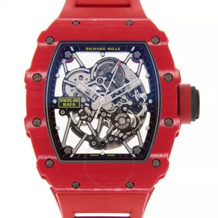 Richard Mille x Rafael Nadal RM35 02 watch in red worn by French