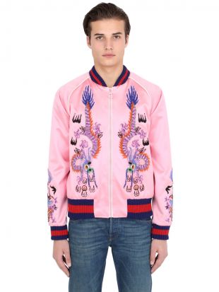 bomber satin rose