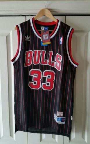 Scottie Pippen #33 Chicago Bulls Jersey Throwback Vintage Classic Retro Black XL  | eBay