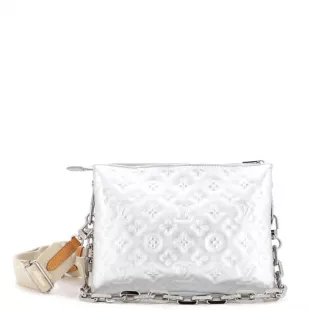 Coussin Bag Monogram Embossed Lambskin PM