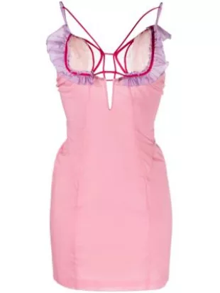 Nensi Dojaka Silk-Blend Minidress worn by Indiyah Polack as seen in Love  Island: Aftersun (S10E06) | Spotern