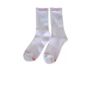 Supreme x Hanes White Socks worn by Blessd on his Instagram