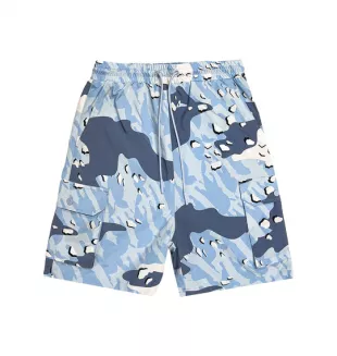 Blue Camo Cargo Shorts