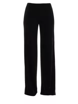 Teri Jon by Rickie Freeman - Velvet Wide Leg Pants