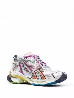 Grey & Multicolor Runner Sneakers