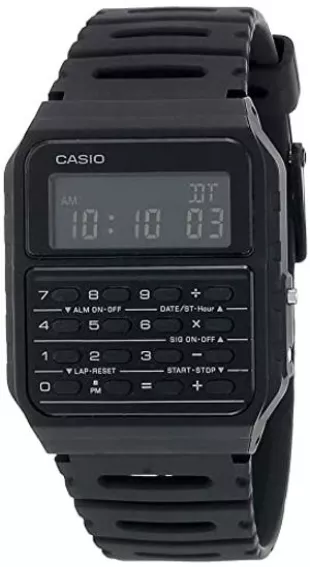 CA-53WF-1B Calculator Black Digital Mens Watch Original New Classic CA-53