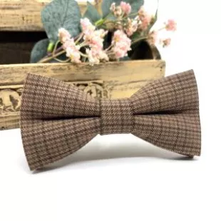 Brown Green bow tie
