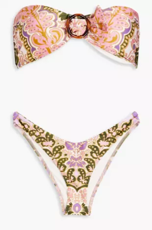 Printed Bandeau Bikini