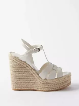Tribute 130 Leather Wedge Espadrilles