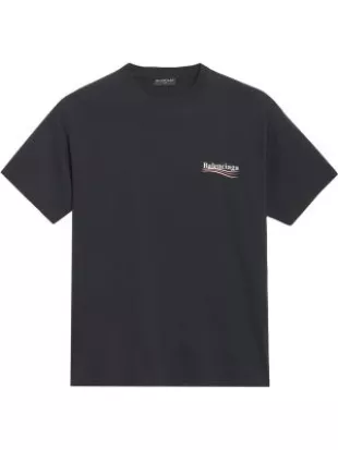 Balenciaga - Black Political Campaign T Shirt