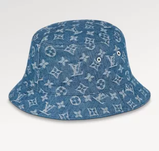 Louis Vuitton Bobbygram Denim Hat - Blue Hats, Accessories - LOU720227