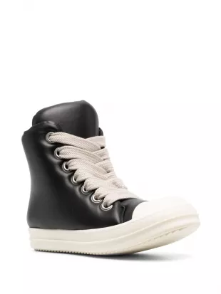 Black Padded Jumbolace High Top Sneakers