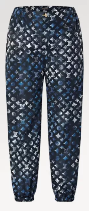 Black Mahina Monogram Trackpants
