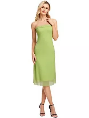 Marge Simpson Dress Strapless Green