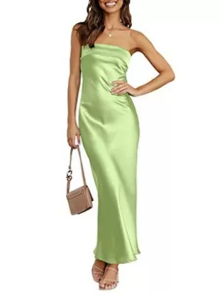 Marge Simpson Dress Strapless Green