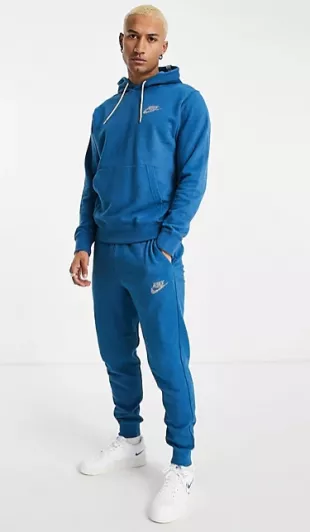 Nike - Revival Fleece Hoodie in Marina Blue