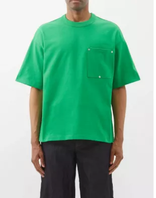 Bottega Veneta - Green Boxy Pocket T Shirt