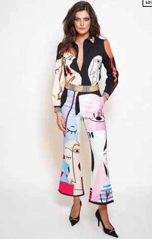 F3tish Blouse and Pants Set