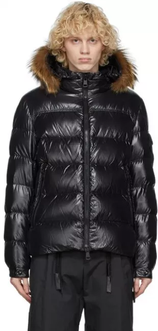 Moncler - Black Down Marque Jacket