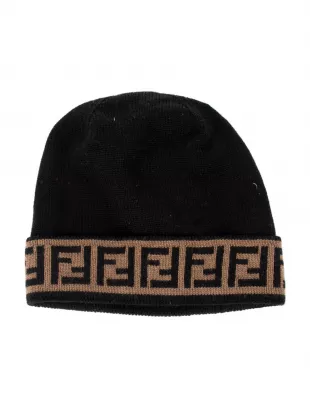 Fendi shops logo beanie