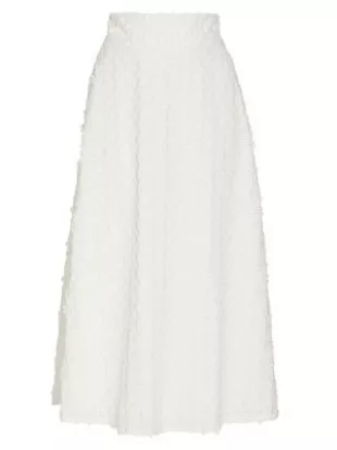 Lela Rose - Embroidered Eyelet Midi-Skirt