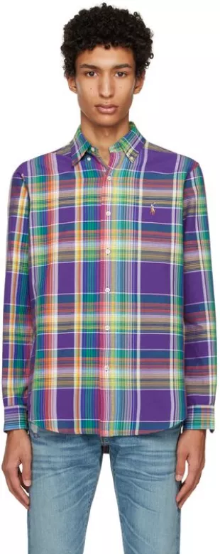 Ralph Lauren - Purple & Multicolor Plaid Shirt
