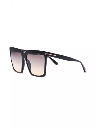 Tom Ford Eyewear - Black Oversized Sabrina Sunglasses